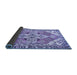 Sideview of Persian Blue Traditional Rug, tr1038blu