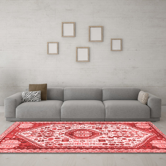 Traditional Red Washable Rugs