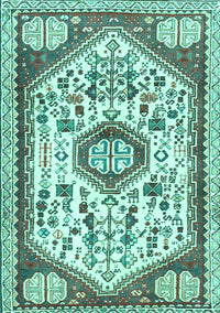 Persian Turquoise Traditional Rug, tr1039turq