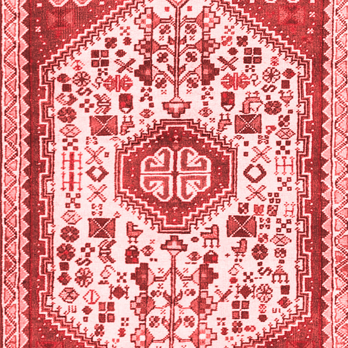 Machine Washable Persian Red Traditional Rug, wshtr1039red