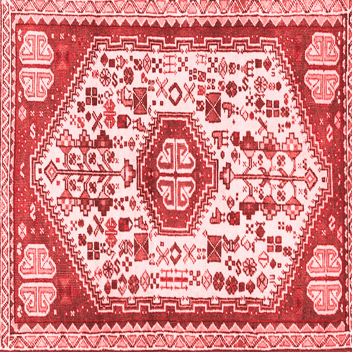 Machine Washable Persian Red Traditional Rug, wshtr1039red