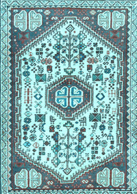 Persian Light Blue Traditional Rug, tr1039lblu