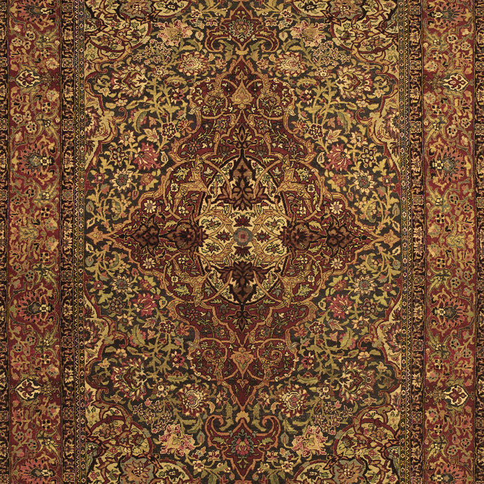 Machine Washable Persian Brown Traditional Rug, wshtr103brn