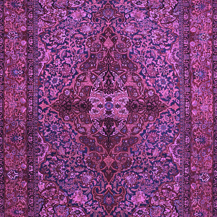 Machine Washable Persian Purple Traditional Area Rugs, wshtr103pur