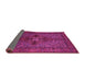 Sideview of Persian Pink Traditional Rug, tr103pnk