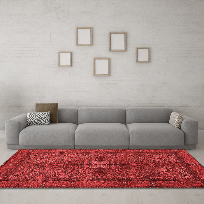 Traditional Red Washable Rugs