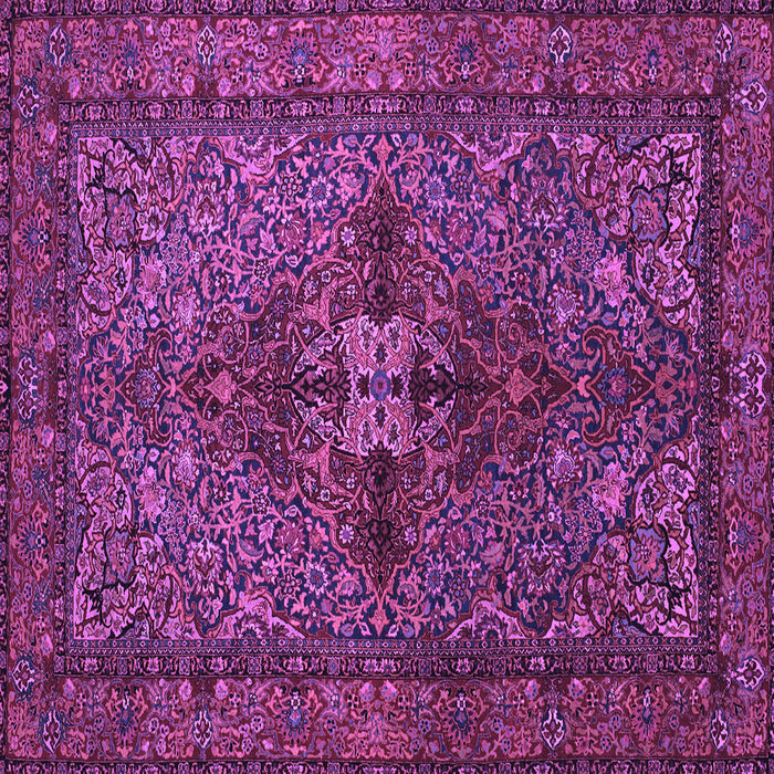 Square Persian Purple Traditional Rug, tr103pur