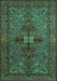 Persian Turquoise Traditional Rug, tr103turq