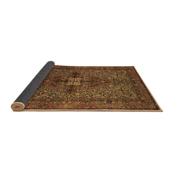 Sideview of Persian Brown Traditional Rug, tr103brn
