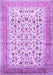 Machine Washable Persian Purple Traditional Area Rugs, wshtr1040pur