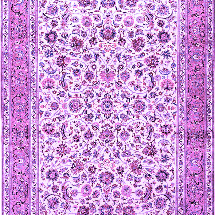 Machine Washable Persian Purple Traditional Area Rugs, wshtr1040pur