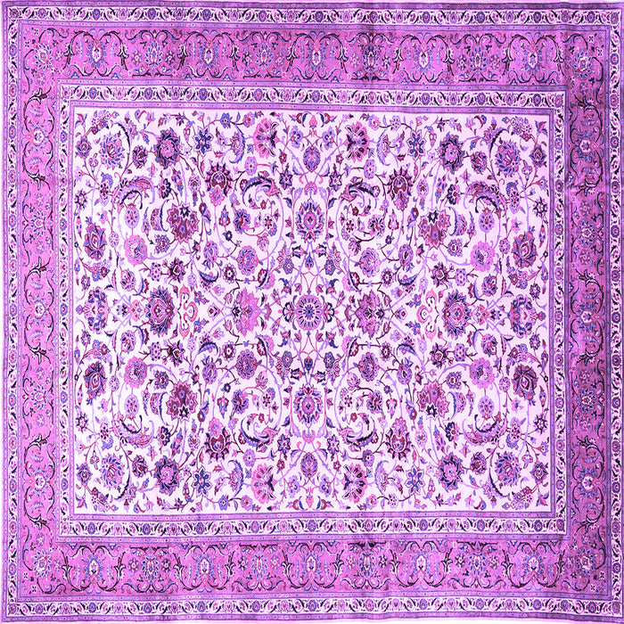 Square Persian Purple Traditional Rug, tr1040pur