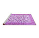 Sideview of Machine Washable Persian Purple Traditional Area Rugs, wshtr1040pur