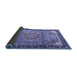 Sideview of Medallion Blue Traditional Rug, tr1041blu