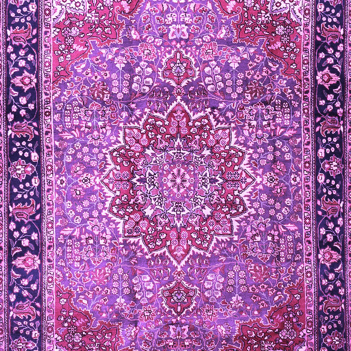 Medallion Purple Traditional Rug, tr1041pur