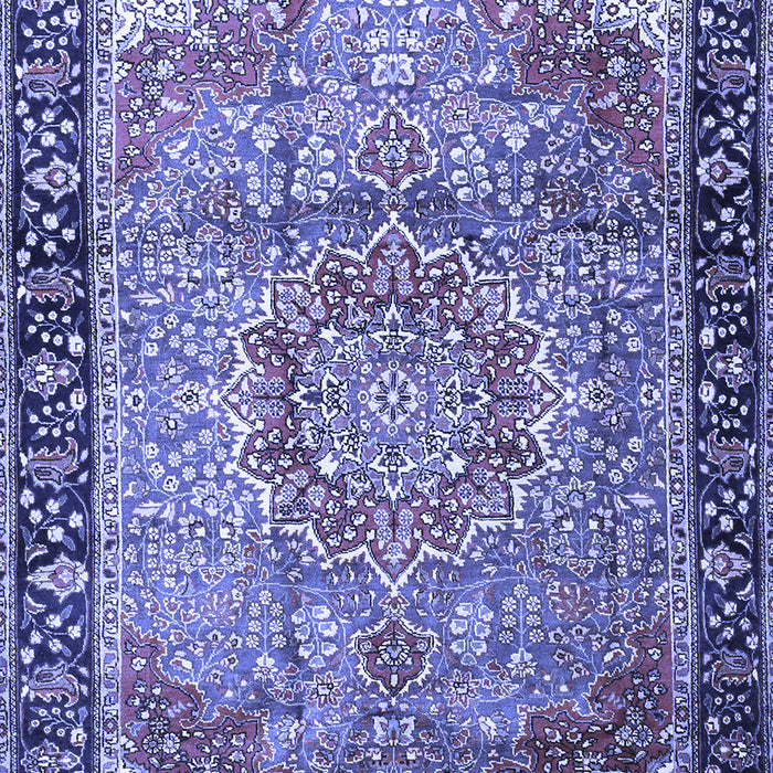 Medallion Blue Traditional Rug, tr1041blu