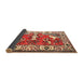 Sideview of Traditional Red Animal Rug, tr1042