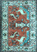 Animal Light Blue Traditional Rug, tr1042lblu