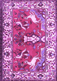 Animal Purple Traditional Rug, tr1042pur