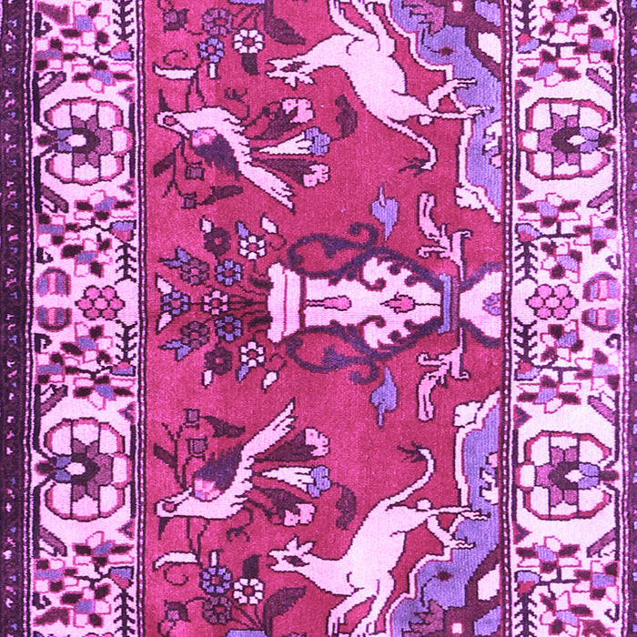 Machine Washable Animal Purple Traditional Area Rugs, wshtr1042pur