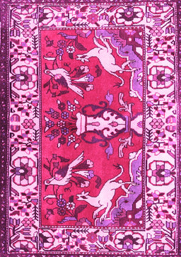 Animal Pink Traditional Rug, tr1042pnk