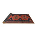 Sideview of Traditional Chestnut Brown Persian Rug, tr1043