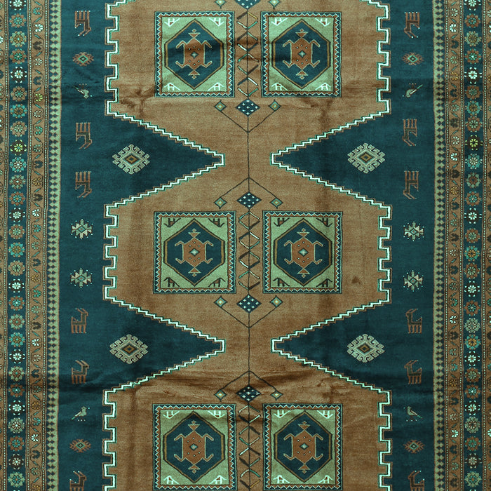 Persian Turquoise Traditional Rug, tr1043turq