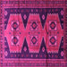 Square Persian Pink Traditional Rug, tr1043pnk