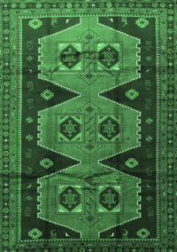 Persian Emerald Green Traditional Rug, tr1043emgrn