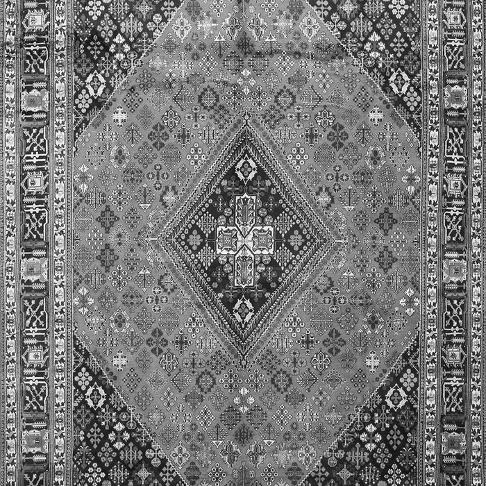 Medallion Gray Traditional Rug, tr1044gry