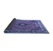 Sideview of Medallion Blue Traditional Rug, tr1044blu