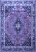 Medallion Blue Traditional Rug, tr1044blu