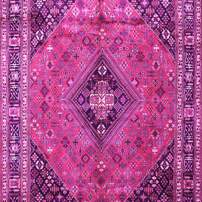 Medallion Pink Traditional Rug, tr1044pnk