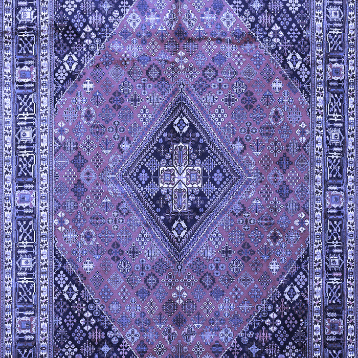 Medallion Blue Traditional Rug, tr1044blu