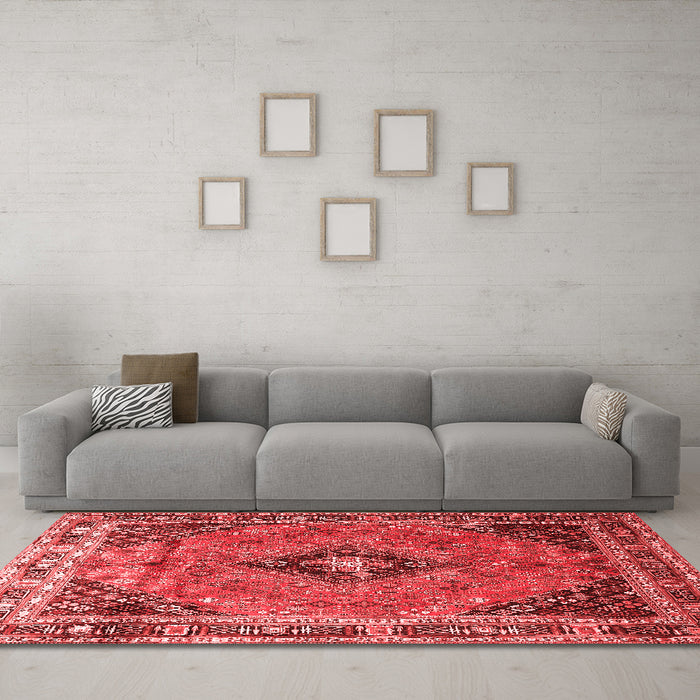 Traditional Red Washable Rugs
