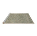 Sideview of Machine Washable Traditional Khaki Gold Rug, wshtr1045