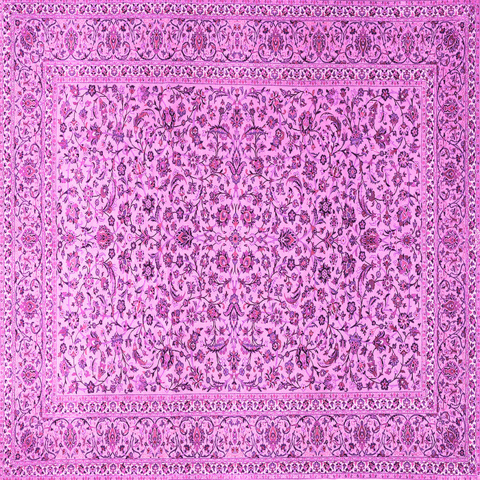 Square Persian Pink Traditional Rug, tr1045pnk