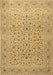 Machine Washable Persian Brown Traditional Rug, wshtr1045brn