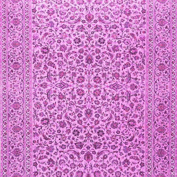 Machine Washable Persian Pink Traditional Rug, wshtr1045pnk