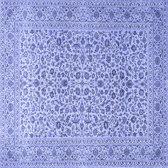 Square Persian Blue Traditional Rug, tr1045blu