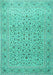 Persian Turquoise Traditional Rug, tr1045turq