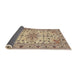 Sideview of Traditional Sienna Brown Persian Rug, tr1046