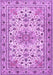 Machine Washable Persian Purple Traditional Area Rugs, wshtr1046pur