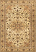 Machine Washable Persian Brown Traditional Rug, wshtr1046brn