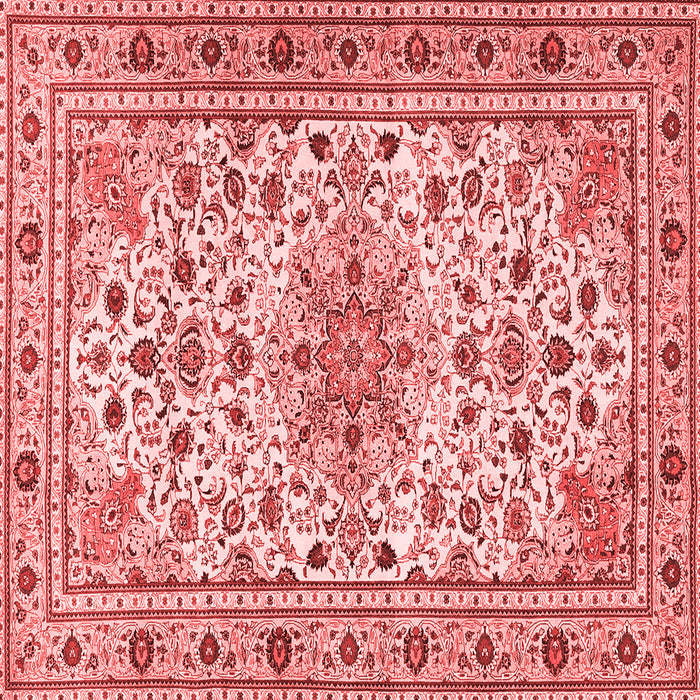 Machine Washable Persian Red Traditional Rug, wshtr1046red