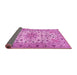 Sideview of Persian Pink Traditional Rug, tr1046pnk