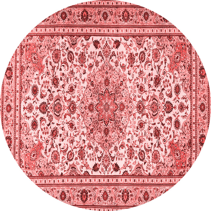 Machine Washable Persian Red Traditional Rug, wshtr1046red