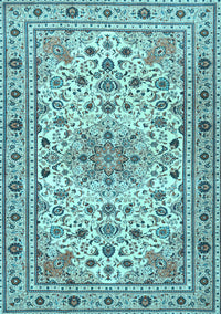 Persian Light Blue Traditional Rug, tr1046lblu