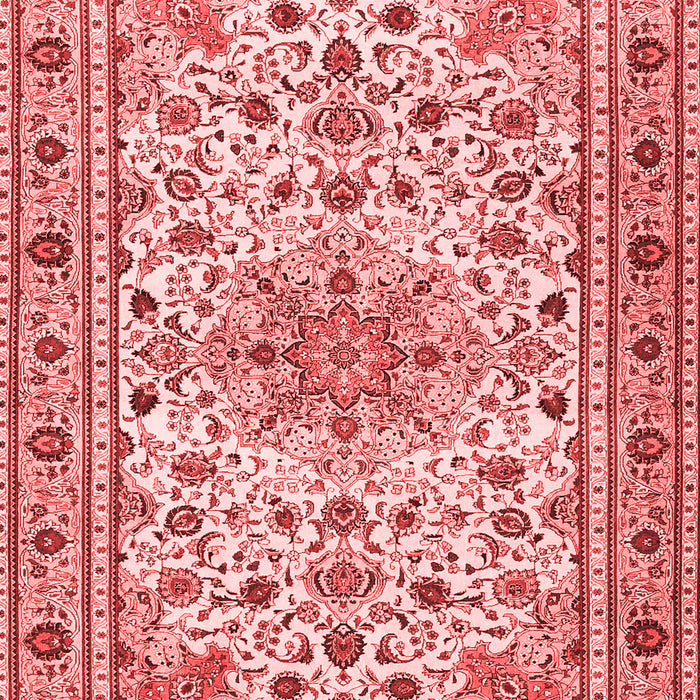 Machine Washable Persian Red Traditional Rug, wshtr1046red