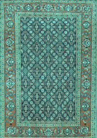 Persian Turquoise Traditional Rug, tr1047turq